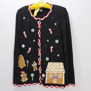 Vintage Designer Originals Studio Joy Gingerbread Cardigan‎ Roomy S